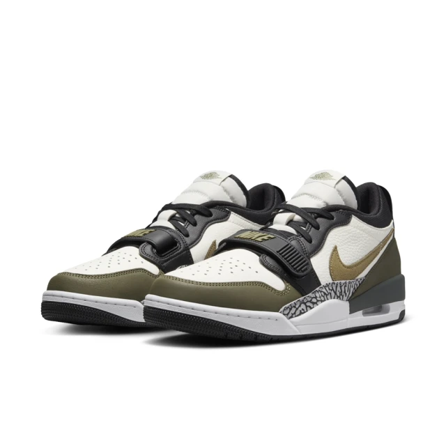 NIKE 耐吉 運動鞋 籃球鞋 男鞋 AIR JORDAN LEGACY 312 LOW 橄欖綠 黑 低筒 爆裂紋 喬丹(CD7069120)