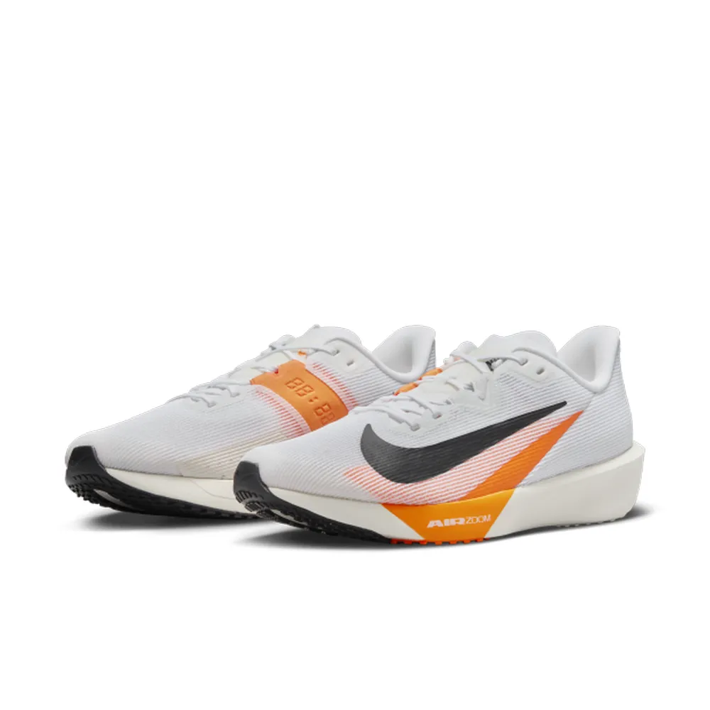 【NIKE 耐吉】雙11 運動鞋 慢跑鞋 男鞋 NIKE AIR ZOOM RIVAL FLY 4 白橘 緩震 氣墊 彈力 輕盈(FV6040101)