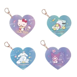【小禮堂】Sanrio 三麗鷗 愛心壓克力吊飾 - 難過 與小夥伴款  Kitty 酷洛米 大耳狗 帕恰狗(平輸