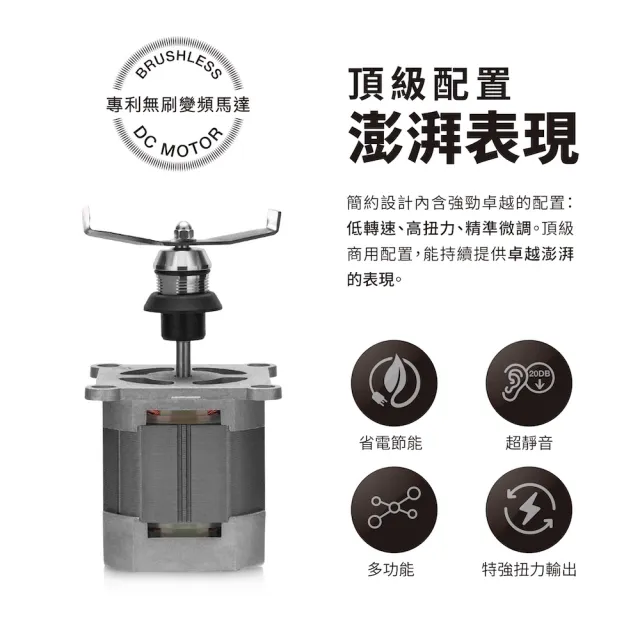 【Bianco di puro 彼安特】GUSTO PRO 直流變頻智慧調理機(商用等級/食物調理機/抗躁)