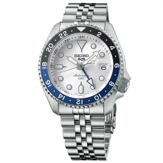 【SEIKO 精工】5 SPORTS系列 GMT兩地時區 機械錶-42.5㎜(4R34-00A0S/SSK033K1)