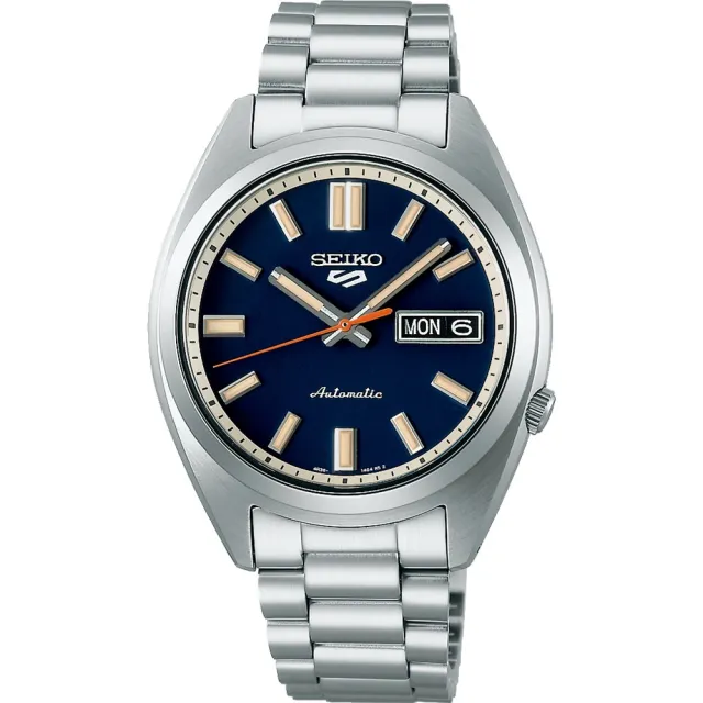 【SEIKO 精工】SNXS系列 復古中性機械腕錶-37.4mm/藍色(SRPK87K1/4R36-15M0B)