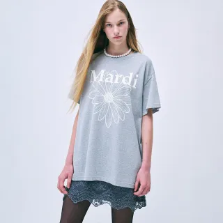 【MARDI MERCREDI】印花短TEE 灰色 經典小雛菊 象牙白花 寬鬆 UNISEX TSHIRT FLOWERMARDI