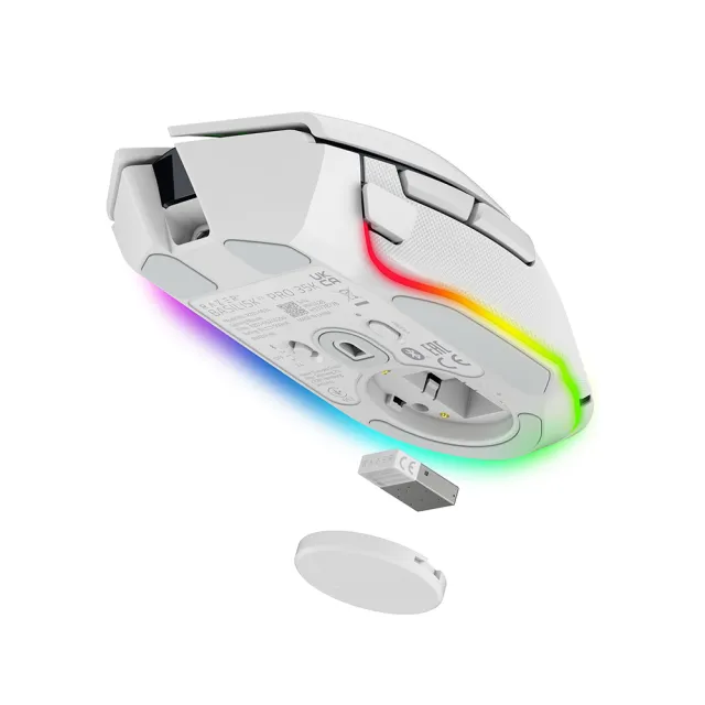 【Razer 雷蛇】Basilisk 巴塞利斯蛇 V3 Pro 35K 無線電競滑鼠-白色(RZ01-05240200-R3A1)