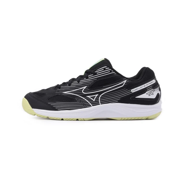 MIZUNO 美津濃 CYCLONE SPEED 4 避震排球鞋 黑綠 男鞋 V1GA238012