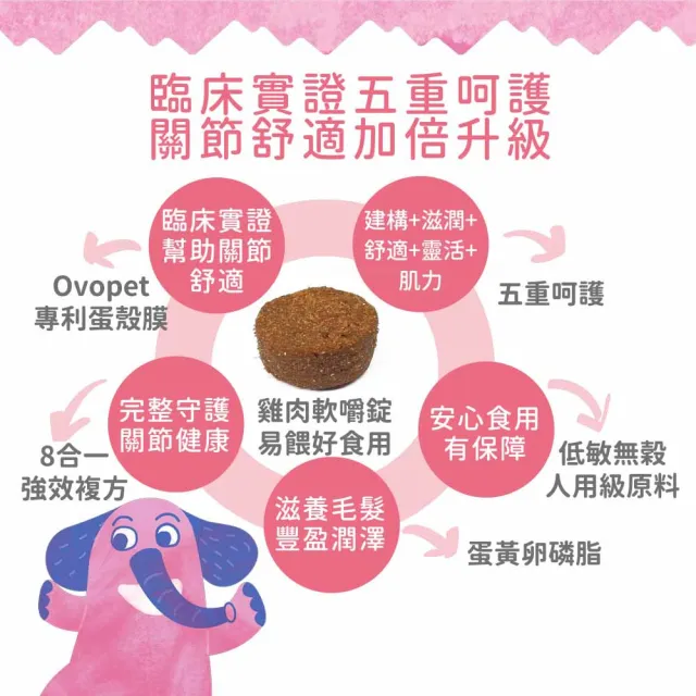 【IN-Plus】犬用關節保健-MSM強化舒緩蛋殼膜配方 60入/瓶(狗保健／狗關節/寵物保健)