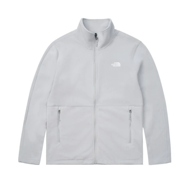 The North Face TNF 休閒 保暖立領抓絨外套 M TKA100 ZIP-IN JACKET - AP 男 灰(NF0A88R9A0M)