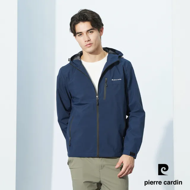 【pierre cardin 皮爾卡登】網路獨家 男女款 防風防潑水內網裡連帽外套(多款任選)