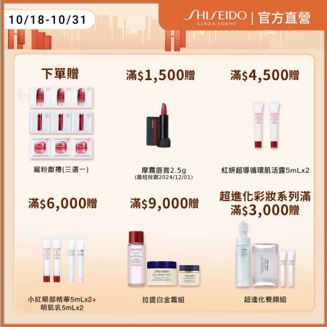 【SHISEIDO 資生堂國際櫃】激抗痕亮采緊緻露150mL 輕盈/豐潤 任選(發光水/精華水/化妝水/保濕/週年慶)