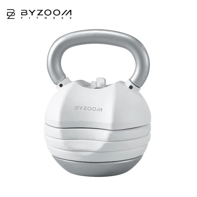 BYZOOM FITNESS Pure Series 可調式壺鈴 50lb/約22.6kg(黑/白 二色可選)