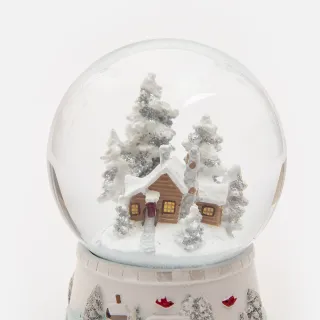 【特力屋】雪之聖誕音樂雪花球 水晶球