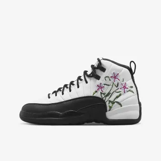 【NIKE 耐吉】AIR JORDAN 12 RETRO GS 女鞋 大童 籃球鞋 運動鞋 黑白(DR6956100)