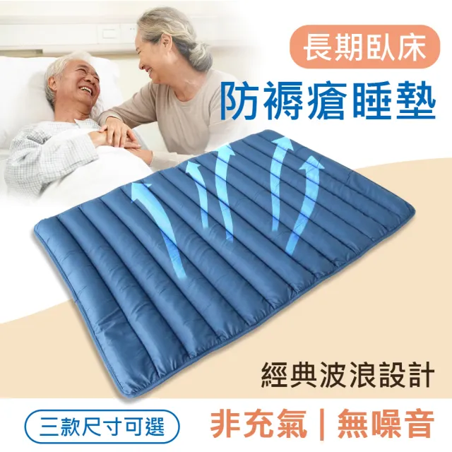 【舒福家居】減壓防褥瘡透氣水洗墊 減壓新科技 非充氣 護脊支撐防褥床墊(減壓 防褥瘡透氣床墊-90X120cm)