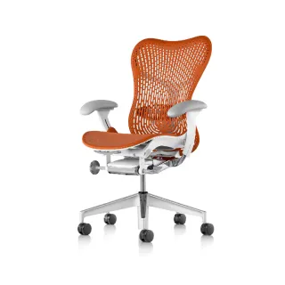 【Herman Miller】Mirra 2 全功能 - 白框橘背｜世代家具｜原廠授權代理商(人體工學椅/電腦椅/辦公椅)