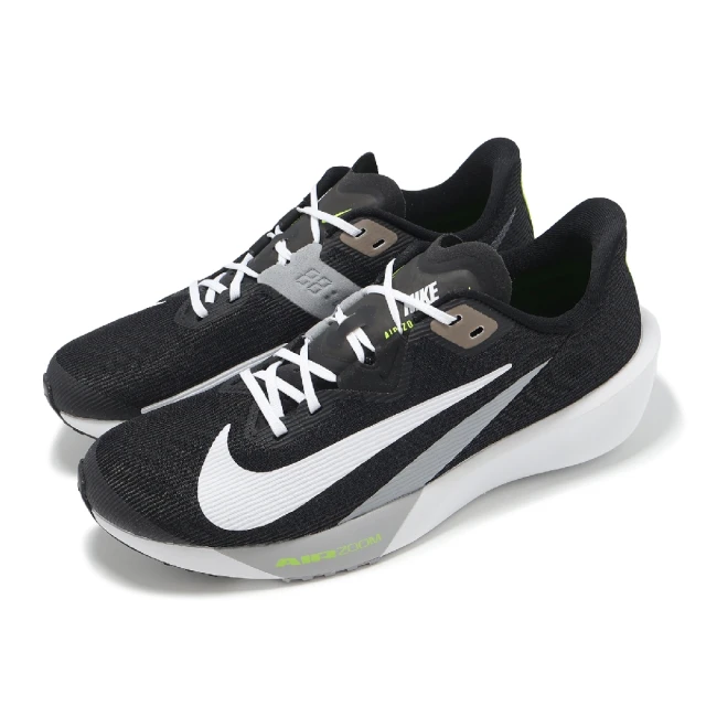 NIKE 耐吉 競速跑鞋 Air Zoom Rival Fly 4 男鞋 黑白 輕量 回彈 緩衝 訓練 運動鞋(FV6040-001)