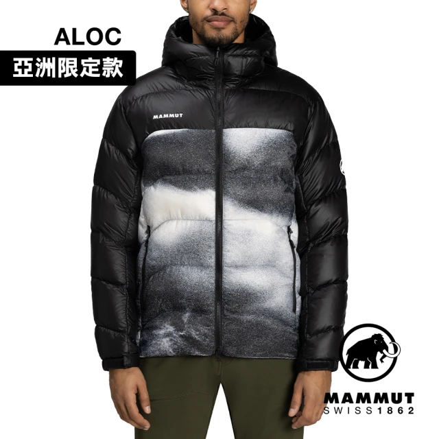 Mammut 長毛象 Gravity IN Hooded Jacket AF Men Grain 日系防潑水羽絨連帽外套 黑/白 男款 #1013-03260