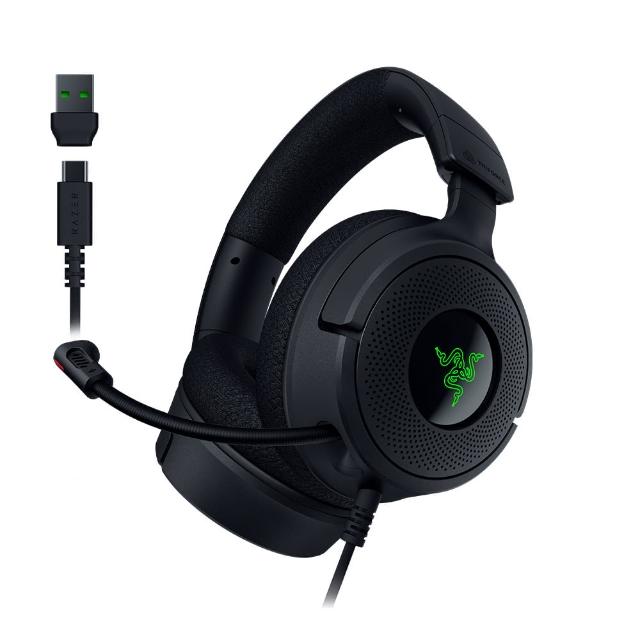 【Razer 雷蛇】Razer 北海巨妖耳機麥 Kraken V4 X 有線遊戲耳麥-黑色