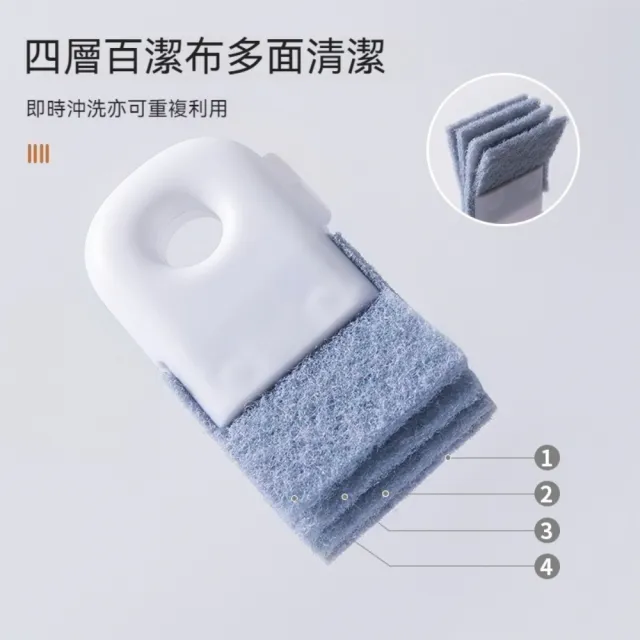 【晴安居】乾濕兩用縫隙清潔刷 多功能可懸掛溝槽強力去汙刷(1入)
