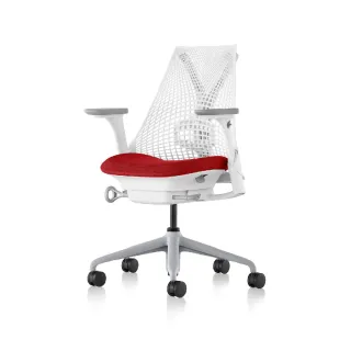 【Herman Miller】Sayl 全功能 - 白背紅座｜世代家具｜原廠授權代理商(人體工學椅/電腦椅/辦公椅)