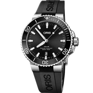 【ORIS 豪利時】Aquis 時間之海300米潛水機械錶(0173377304134-0742464EB)