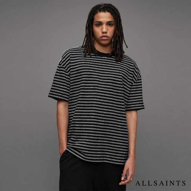 ALLSAINTS RICKY 短袖T恤Black/White(寬鬆版型)