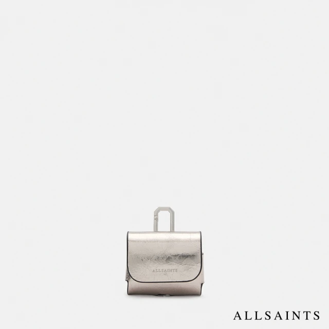 ALLSAINTS AIRPODS 牛皮保護套Gunmetal Grey