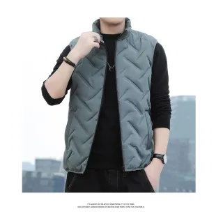 【J.Malo】超暖鋪棉背心(立領背心 背心男 男背心 男裝 背心 外套 外套男 男外套)