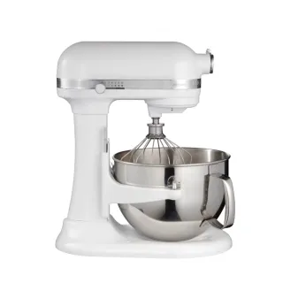 【KitchenAid】5.7公升/6Q桌上型攪拌機-升降型-牛奶白(打蛋機 / 揉麵機 / 廚師機 / 麵團機 / 和麵機)