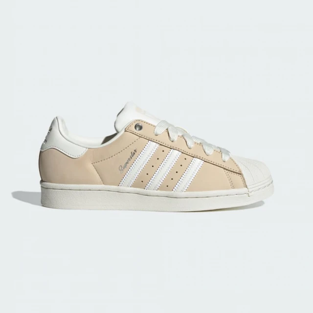 adidas 愛迪達 休閒鞋 女鞋 運動鞋 三葉草 SUPERSTAR W 奶茶 IE3039