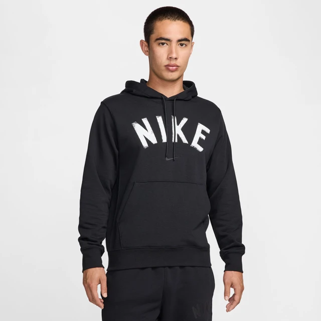 NIKE 耐吉 長袖上衣 男款 帽T 運動 毛圈布 AS M NK DF SWOOSH FLEECE PO H 黑 FV9920-010