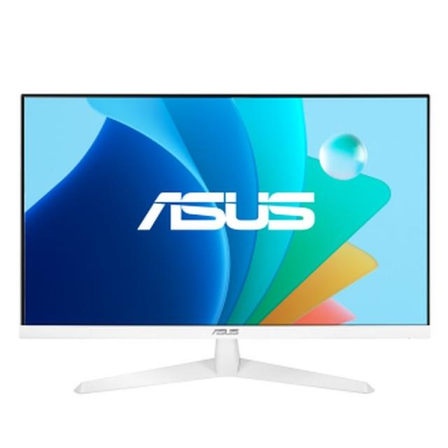 【ASUS 華碩】VY279HF-W 27型 IPS 低藍光 不閃屏 抗菌護眼螢幕(白)