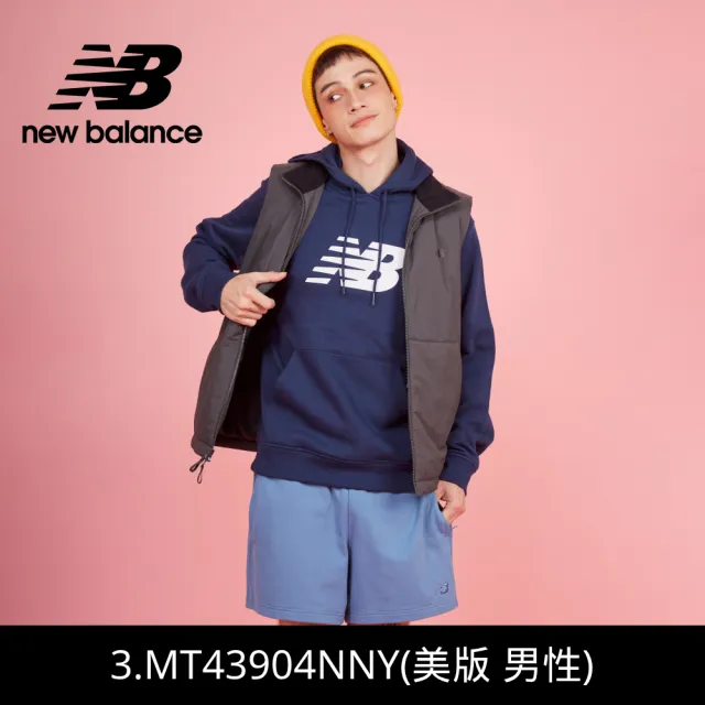 【NEW BALANCE】NB 刷毛帽T/連帽上衣_男款/女款_MT43904AG_MT43904BK(美版 版型偏大)