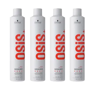 【Schwarzkopf 施華蔻】OSIS+ 黑炫風/黑旋風3號定型霧500mlX4(平輸品)