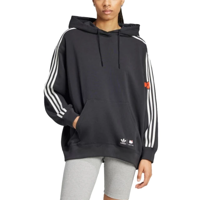 adidas 愛迪達 ADIDAS x Hello Kitty 3S OS HOODIE 連帽長袖上衣 女 - IX7875