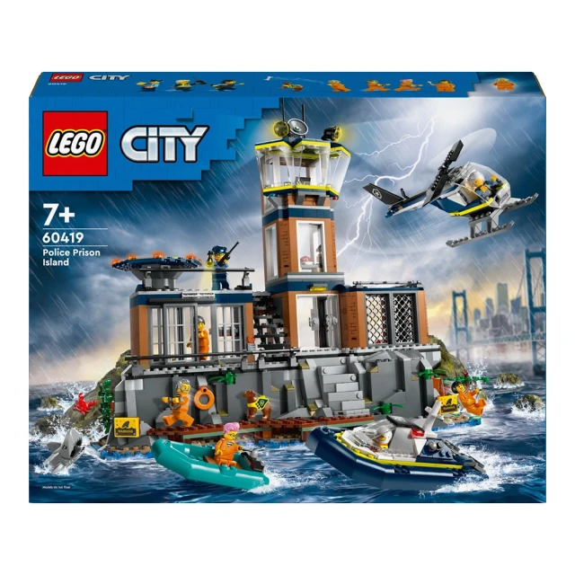 LEGO 樂高 60419 City城市系列 監獄島(警察玩具 想像遊戲 積木玩具)