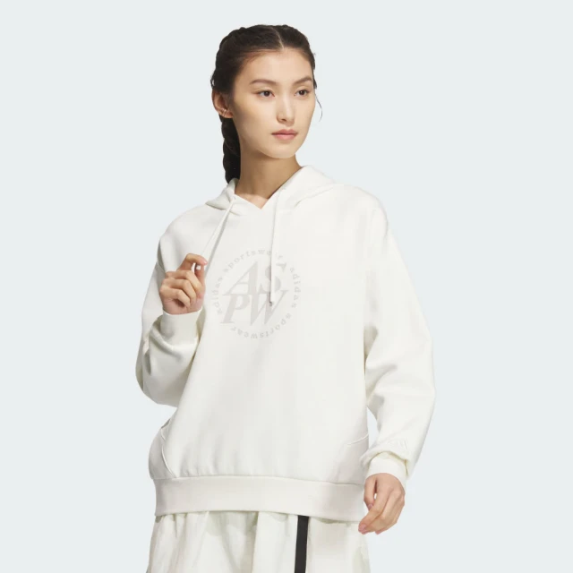 adidas 愛迪達 運動服 連帽上衣 帽T 女上衣 LOUNGE DK HDY(JJ3543)