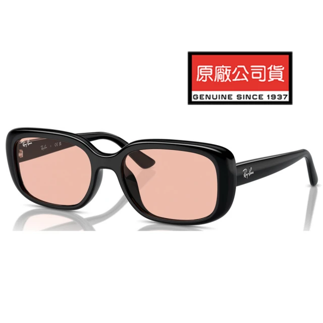 RayBan 雷朋 成毅代言配戴款 亞洲版 時尚輕量太陽眼鏡 RB4421D 667784 黑框淺棕鏡片 公司貨