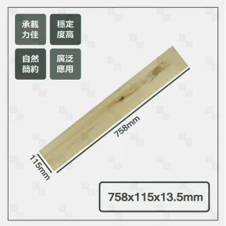 【沃克嚴選】鐵杉板料 13.5x115x758mm-5片