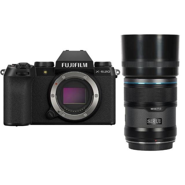 【FUJIFILM 富士】X-S20 單機身 + SIRUI Sniper 56mm F1.2 APSC 鏡頭 --公司貨