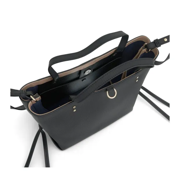 【Chloe’ 蔻依】CHC23SS119J32001 經典SENSE TOTE牛皮素色手提斜背小號托特包(黑色)