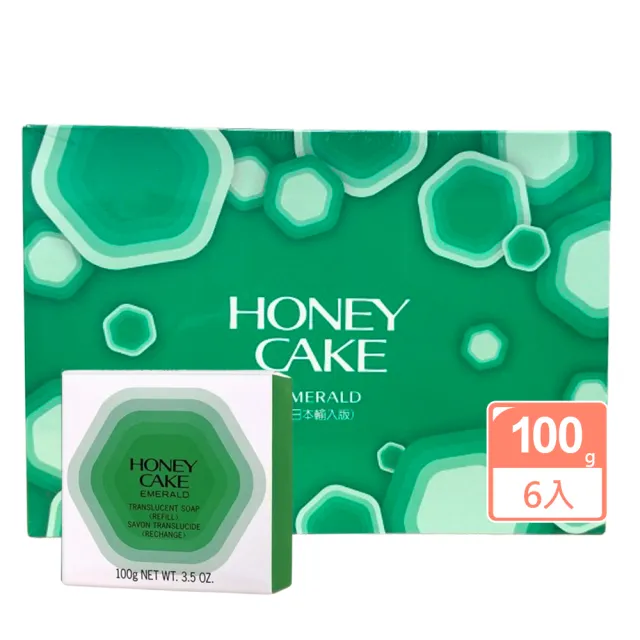 【SHISEIDO 資生堂】翠綠蜂蜜香皂6入禮盒組(總代理公司貨)