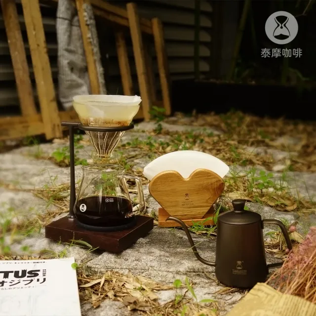 【TIMEMORE 泰摩】泰摩咖啡 魚03-300ml-黑色(垂直穩定水流、咖啡手沖壺 304不鏽鋼)