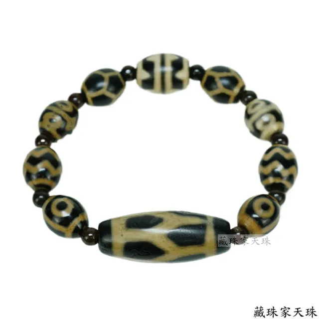 【藏珠家】長壽珠 虎牙 三眼 閃電 蓮花虎牙天珠手鍊