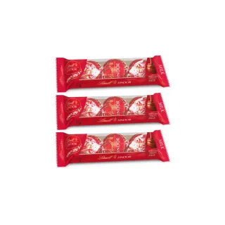 【Lindt 瑞士蓮】Lindor夾餡牛奶巧克力 3條裝(111g)