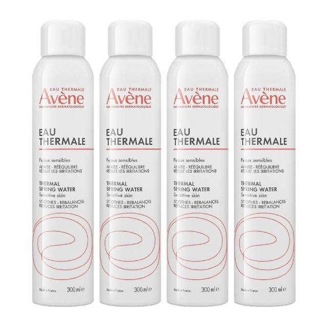【Avene 雅漾】舒護活泉水 300ml*4入組 -平行輸入(法文版)
