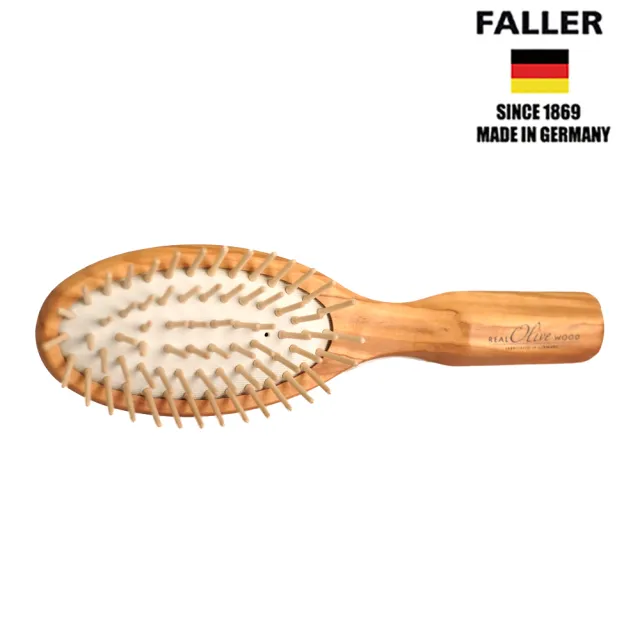【FALLER 芙樂】德國製好橄覺橄欖木氣墊柔順美髮梳(順髮梳/梳頭造型美容/雙11)