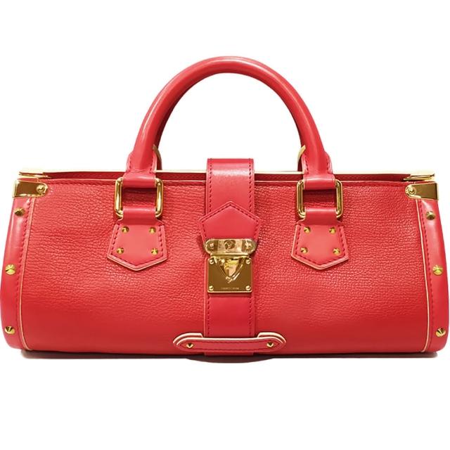 LV LOUIS VUITTON路易威登 M91853 經典限量 Epanoui suhali 系列山羊皮鉚釘金色壓釦手提包 這款LV路易威登經典限量Epanoui Suhali系列手提包以紅色山羊皮製成,搭配鉚釘與金色壓釦設計,展現歐系精品風格。適合女性與中性族群,為日常造型增添高雅與時尚感。