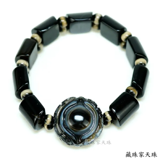 【藏珠家】精品財咒天眼+十字金剛杵天眼天珠手鍊