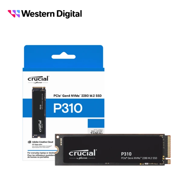 Crucial 美光 P310 2TB SSD(Gen4 2280 M.2)