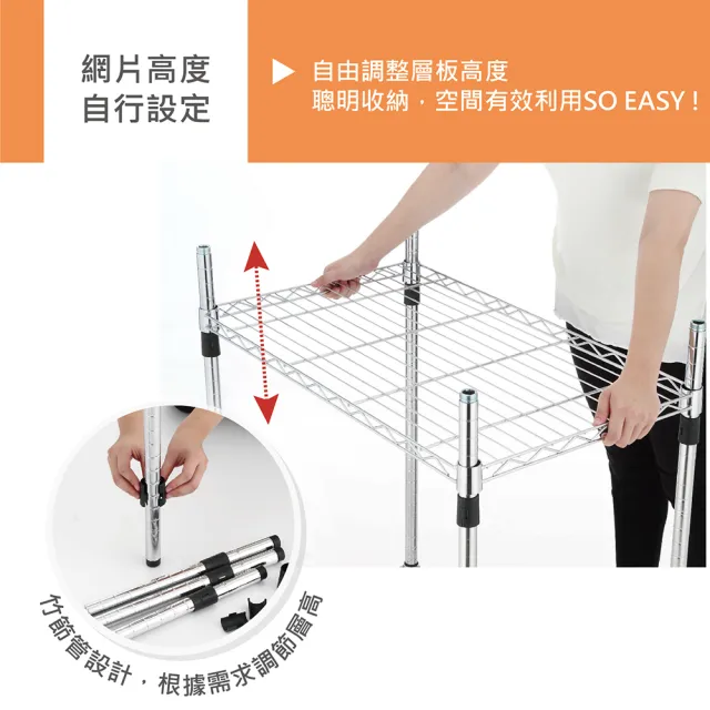 【KIWISH】MIT輕型五層置物架90x46x210cm-雙色(鐵架/收納架/層架/置物架/防鏽架/波浪架/廚房架)